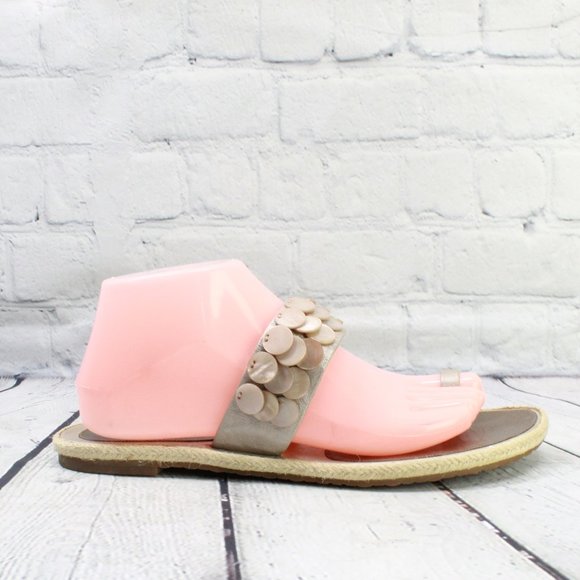 Cole Haan Shoes - Cole Haan Tan Leather One Toe Flats Sandals Size 9.5 B